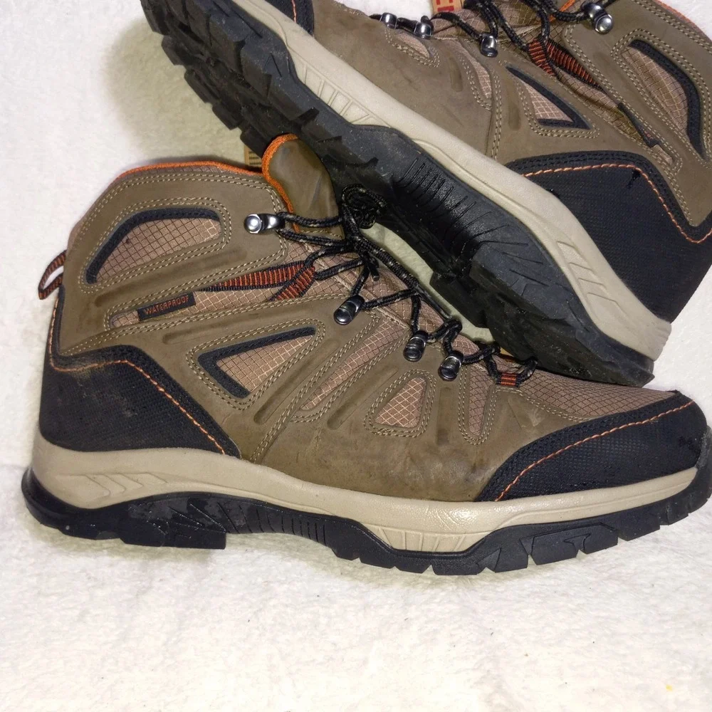 Lake & Trail Mens Iron Wood  Size 12M BROWN Waterproof Hiking Boots OROBIC